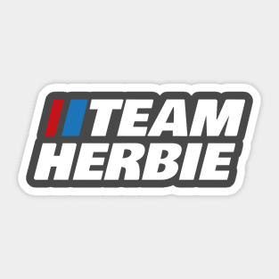 Team Herbie (Reversed Text Design) Sticker